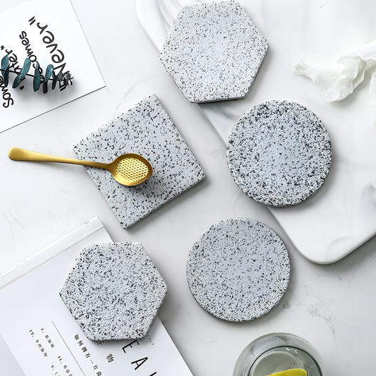 Granite Stylish Granite Coaster Set | Coasters | NordicAbode.com