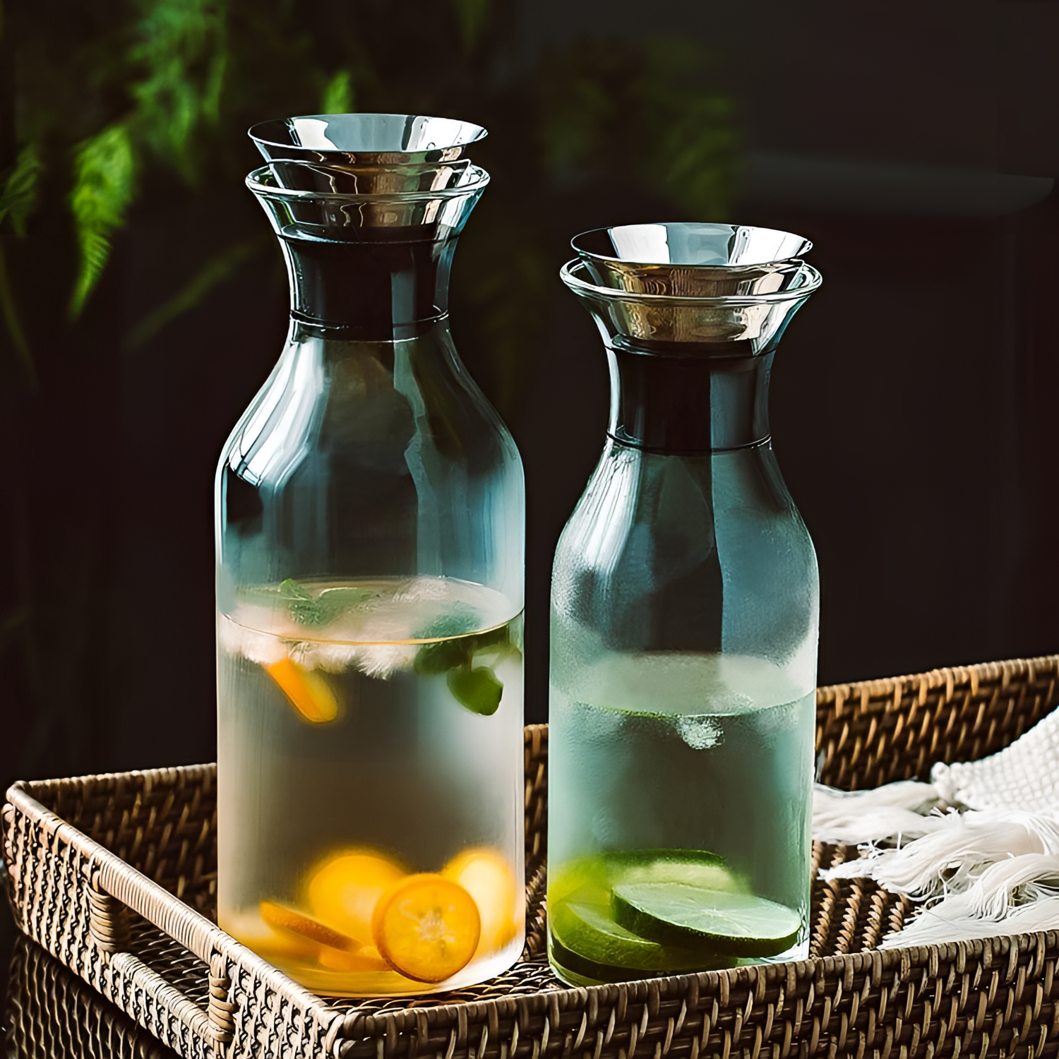 Glass Borosilicate Glass Water Bottle | Drinkware | NordicAbode.com