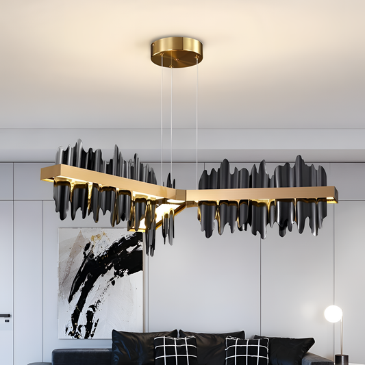 Black Luxurious Black Crystal Tripartition | Lighting | NordicAbode.com