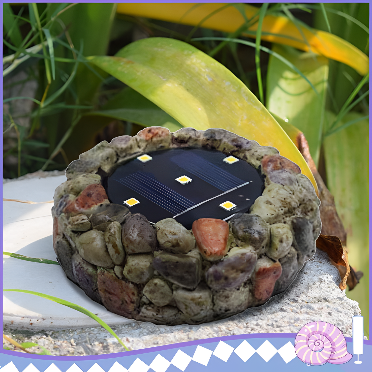 Cobblestone Solar LED Garden Light | Outdoor Lighting | NordicAbode.com