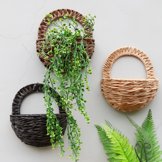 Allen Wicker Wall Planters - Set of 2 | Planters | NordicAbode.com