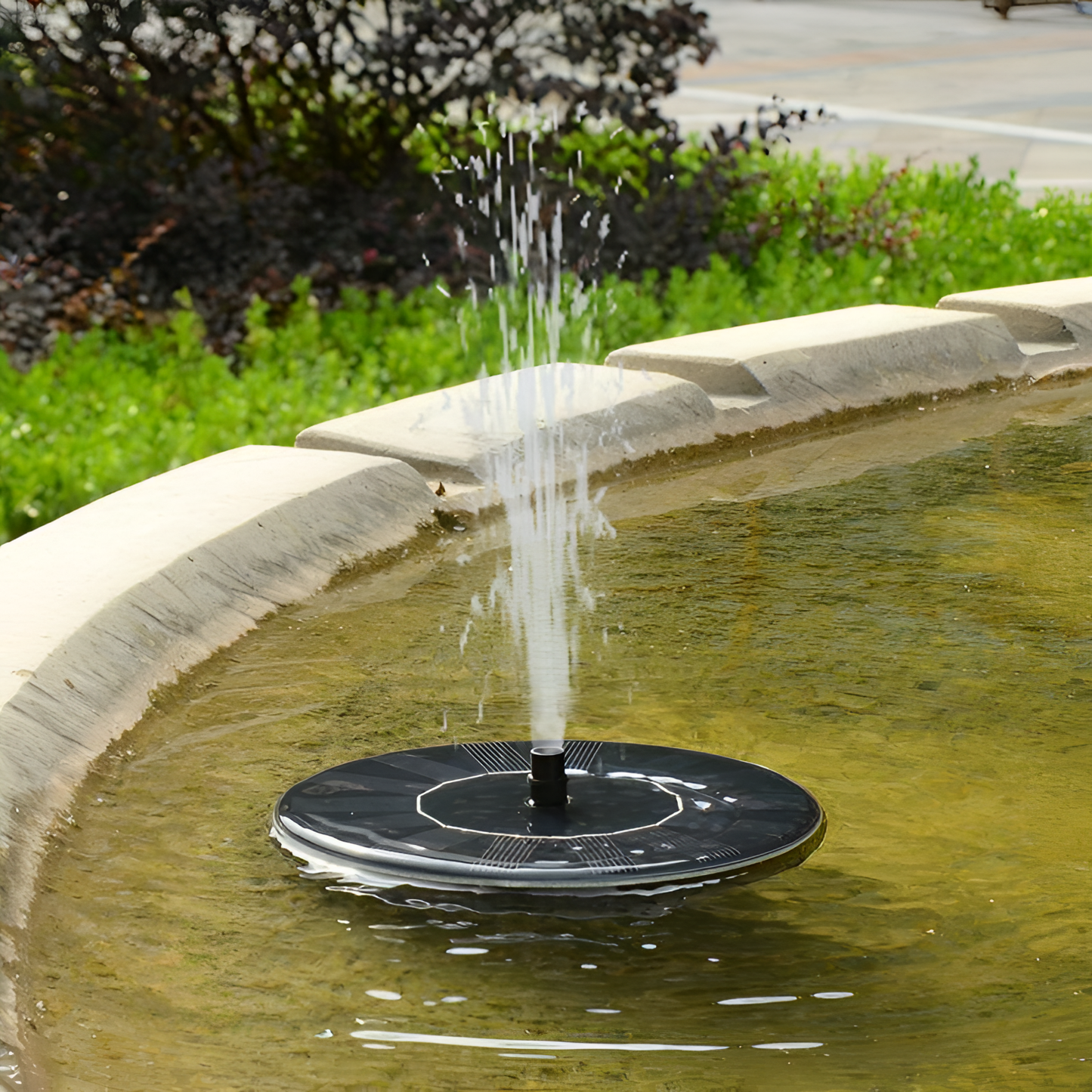 Otto Solar Powered Water Fountain - Otto | Outdoor Decor | NordicAbode.com