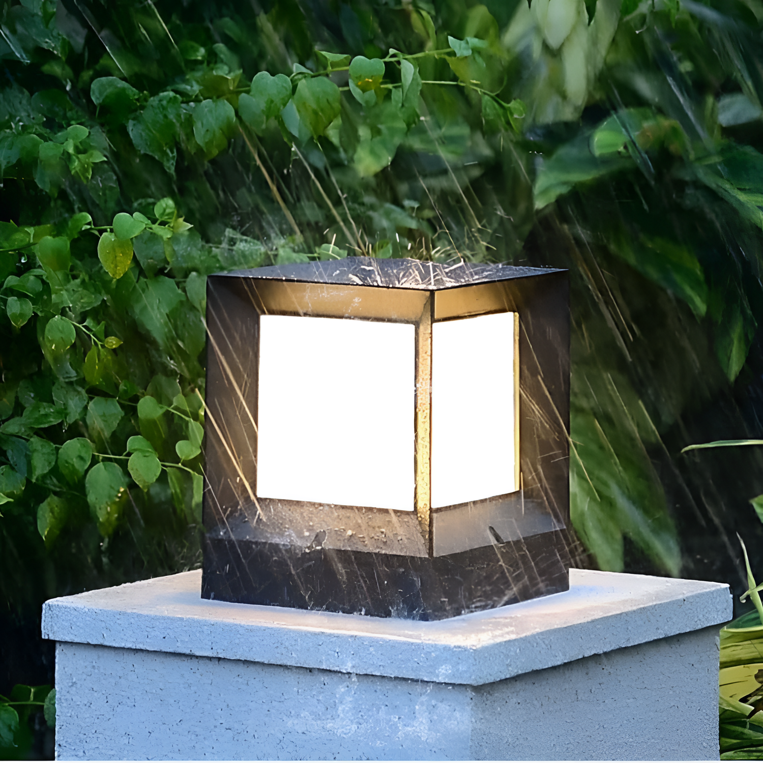 Lore Modern Waterproof LED Cube Lamp | Outdoor Lighting | NordicAbode.com