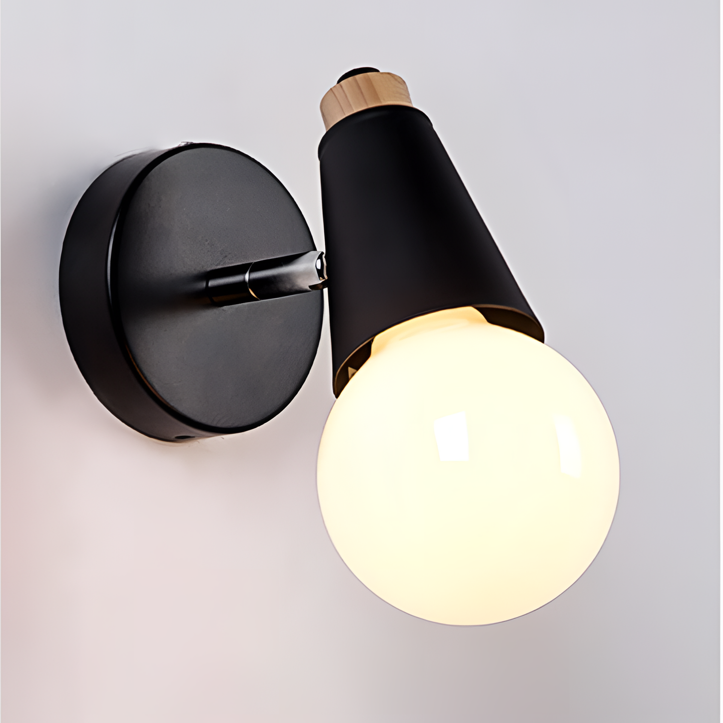 Scone Black & White Wall Lamp - Iron | Lighting | NordicAbode.com