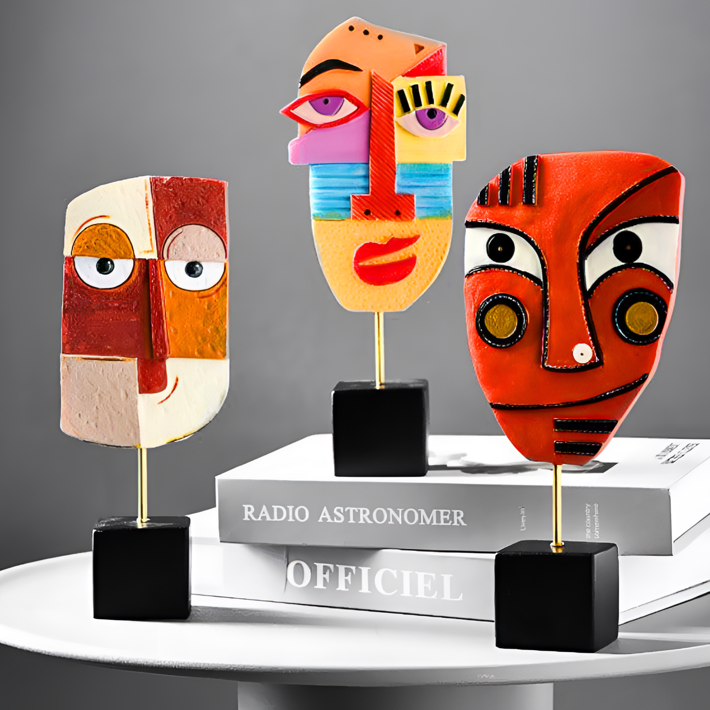 The Picasso Abstract Face Statuettes | Artistic Decor | NordicAbode.com