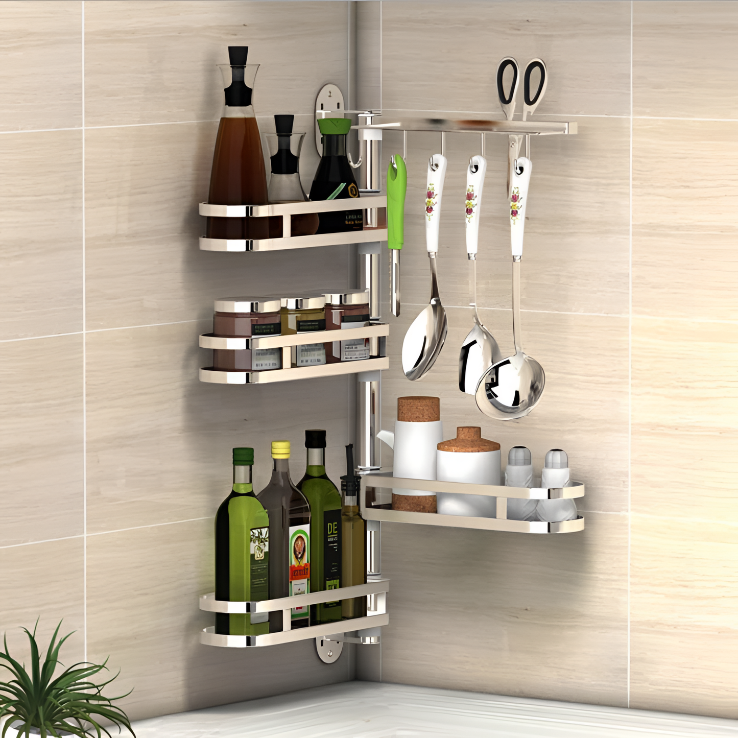 Girabit Rotating Kitchen Organizer Rack | Kitchen | NordicAbode.com