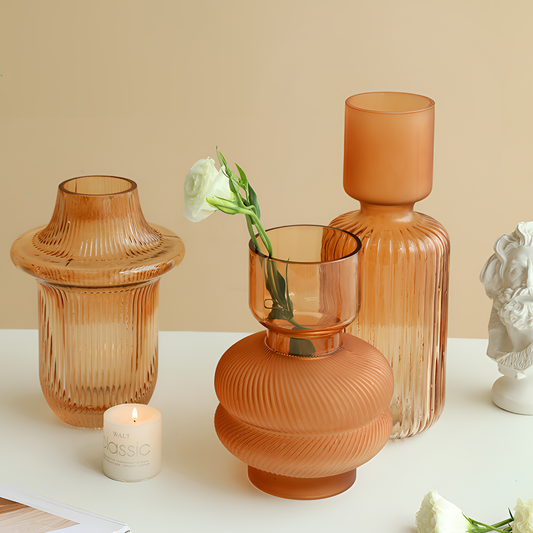 Orange Retro Orange Crystal Vase | Vases | NordicAbode.com