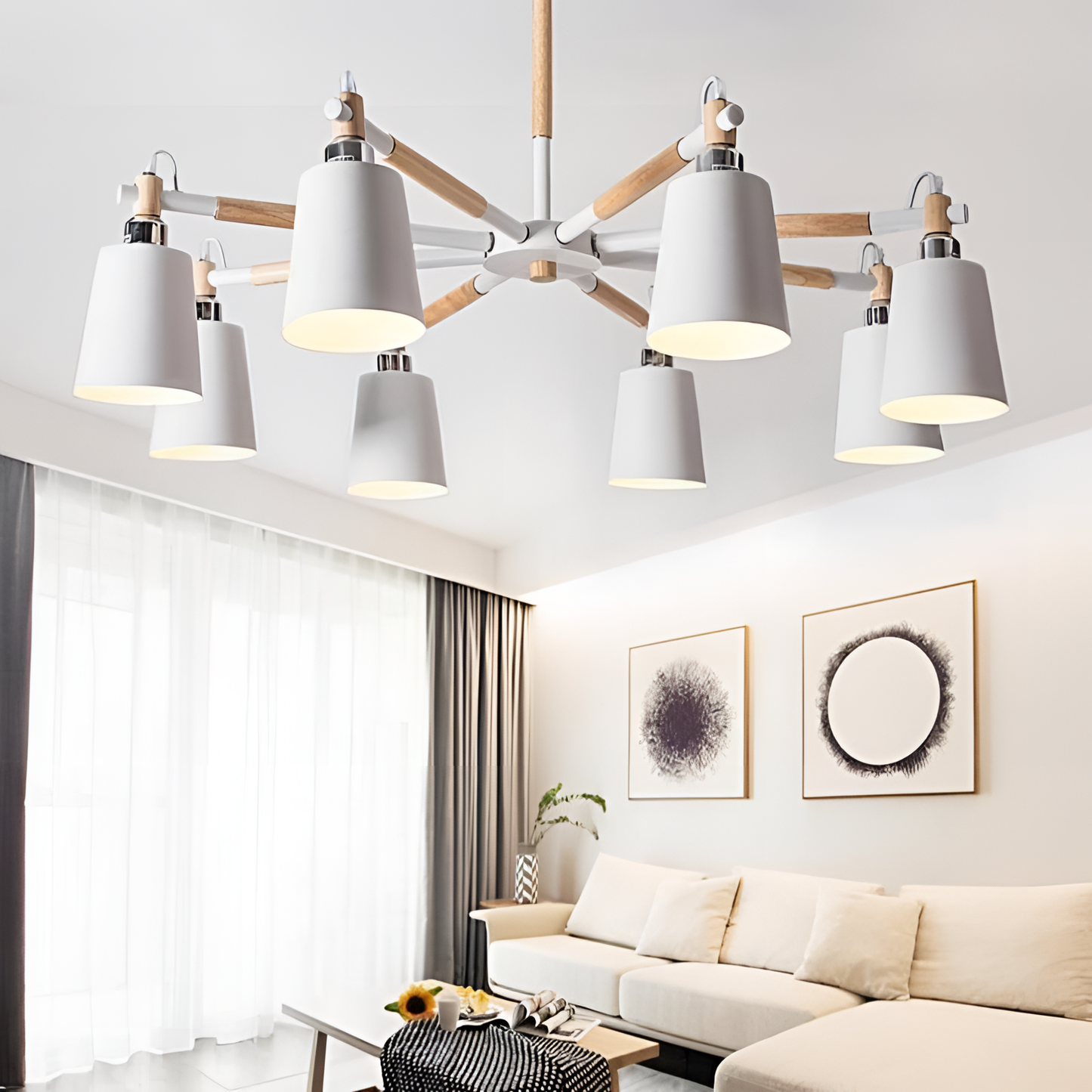 Nordic Trendy Wood Chandelier | Lighting | NordicAbode.com