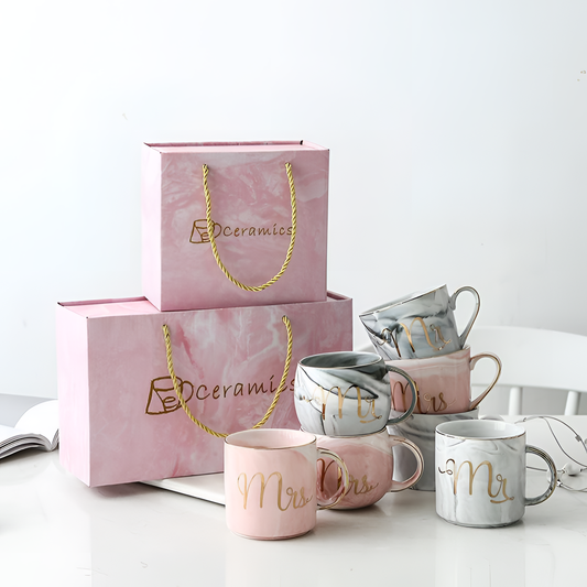 Mr Gold Mr & Mrs Mug Gift | Mugs | NordicAbode.com