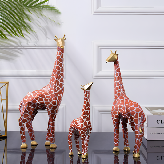 Modern Geometric Giraffe Sculpture | Sculptures | NordicAbode.com