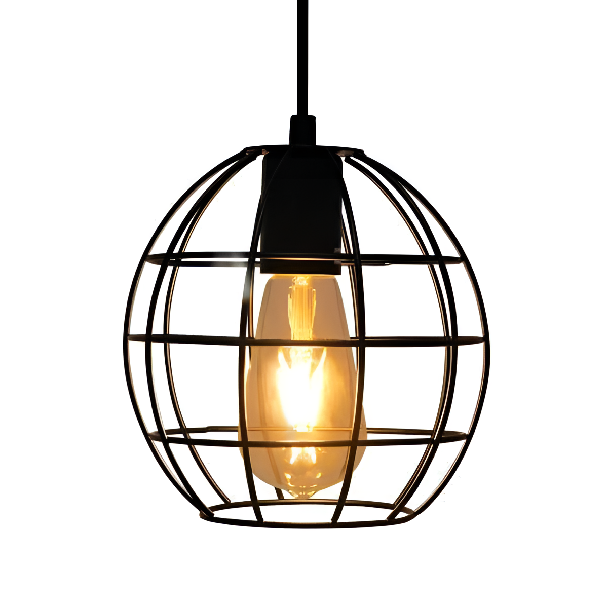 Spherical Hanging Cage Drop Pendant Light | Lighting | NordicAbode.com