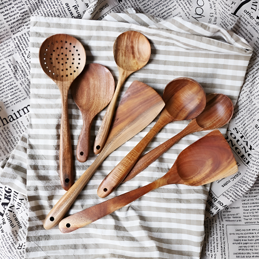 Teak Wood Cooking Utensils | Kitchen | NordicAbode.com