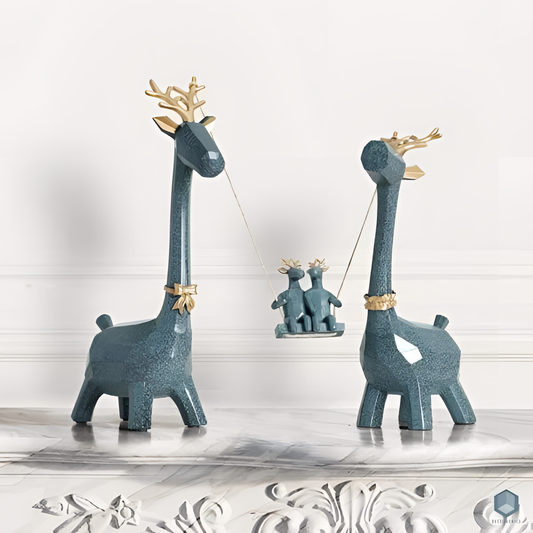 Family Nordic Deer Family Figurine | Figurines | NordicAbode.com