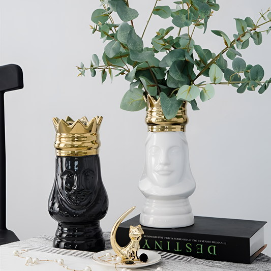 Queen Golden Crown Ceramic Vase | Vases | NordicAbode.com