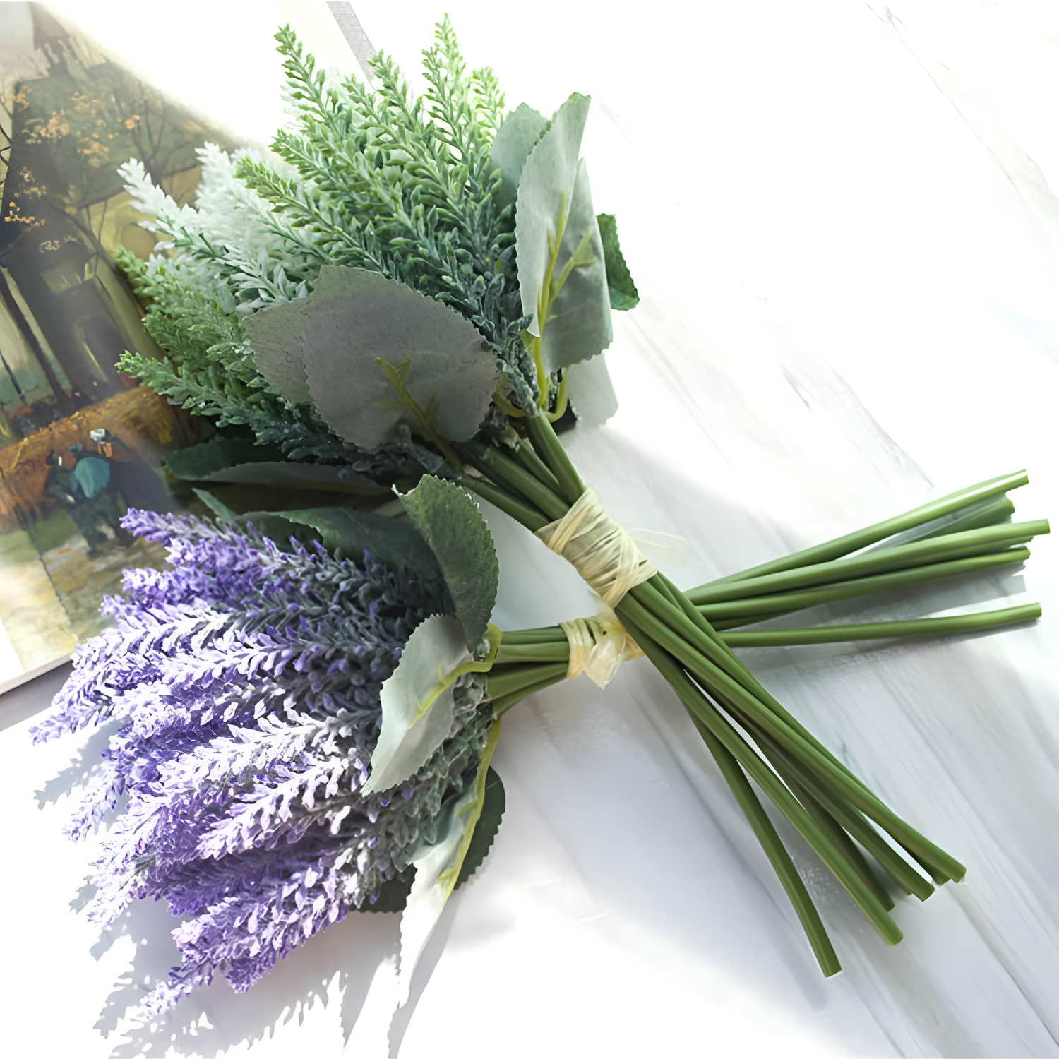 Lavender Bouquet Artificial Flowers | Floral Arrangements | NordicAbode.com