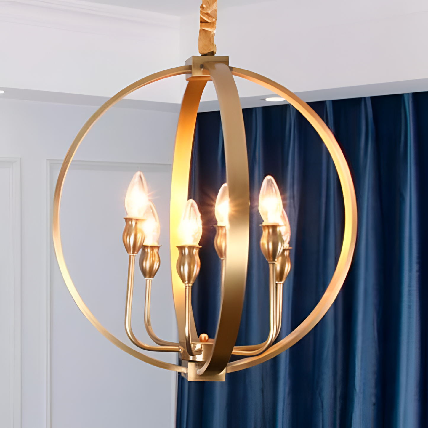 Heron Copper LED Chandelier | Lighting | NordicAbode.com