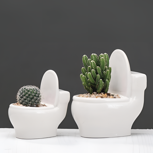 Bernadette White Ceramic Flower Planter - Creative & Stylish | Planters | NordicAbode.com