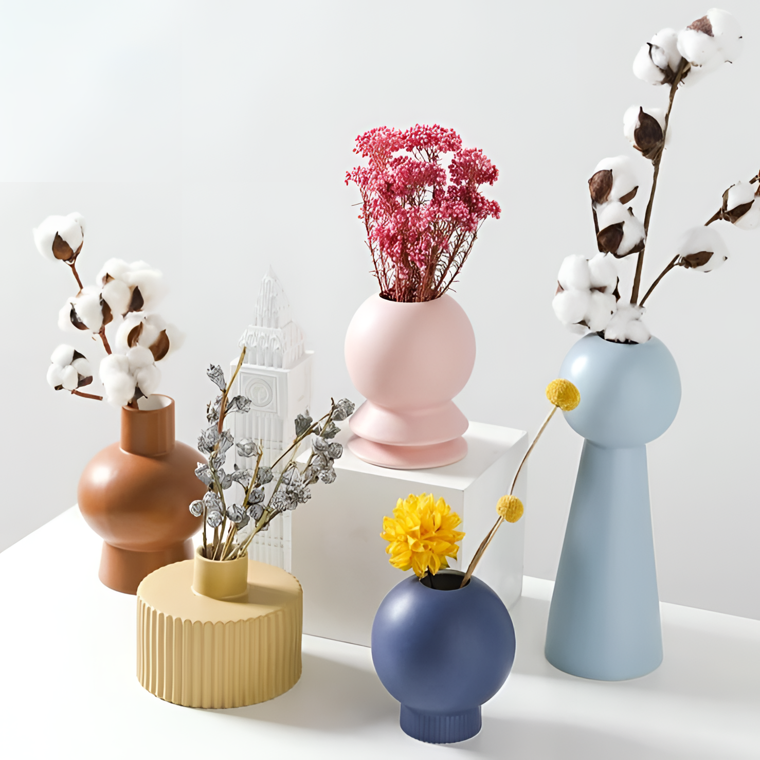 Colorful Vibrant Ceramic Tabletop Vases | Vases | NordicAbode.com