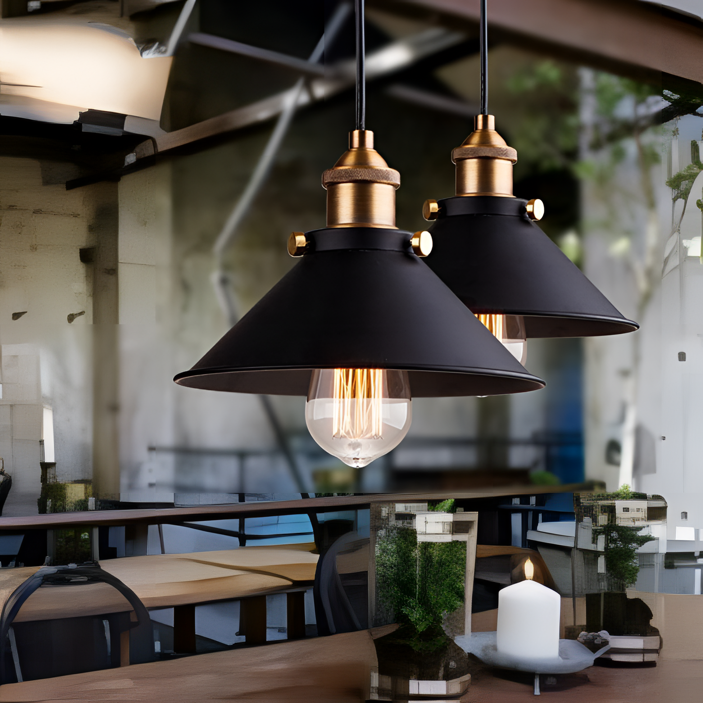 Modern Nordic Industrial Hanging Lamp | Lighting | NordicAbode.com