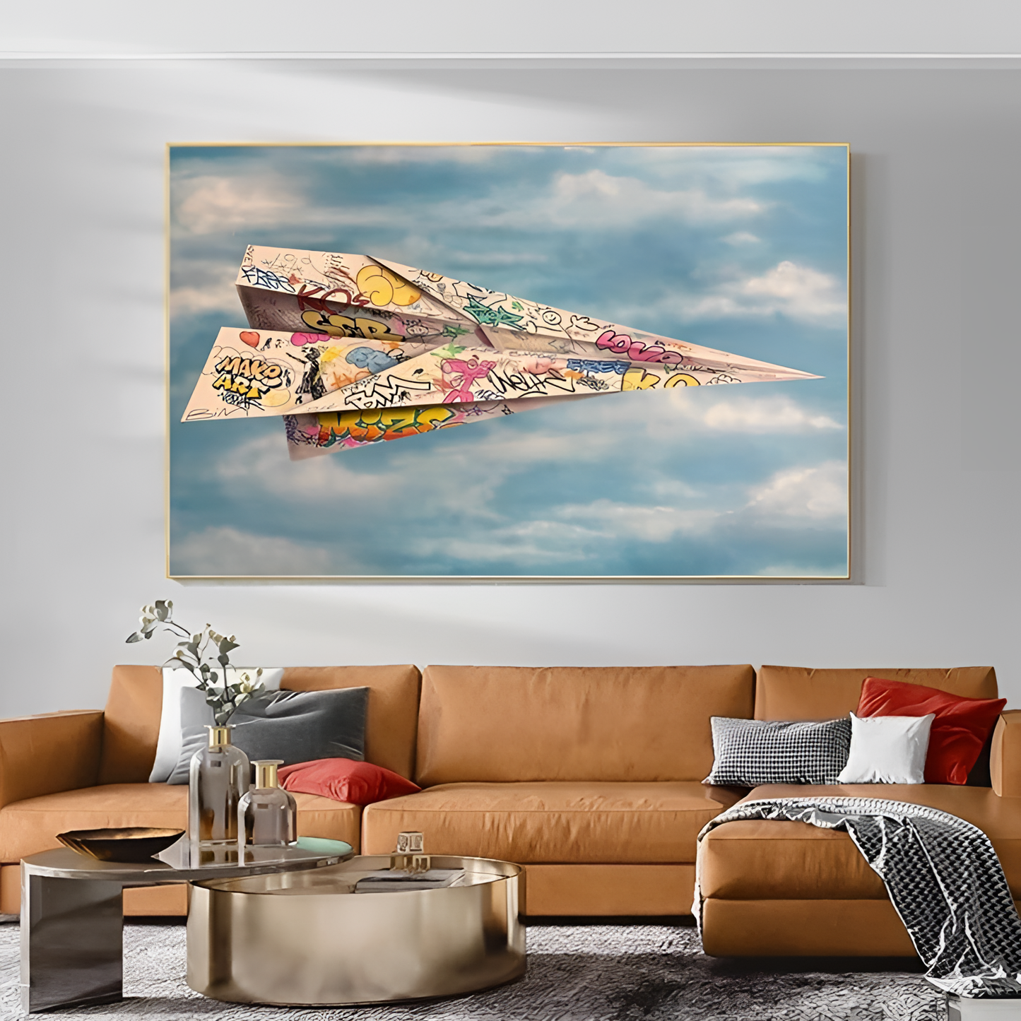 Graffiti Paper Plane | Wall Art | NordicAbode.com