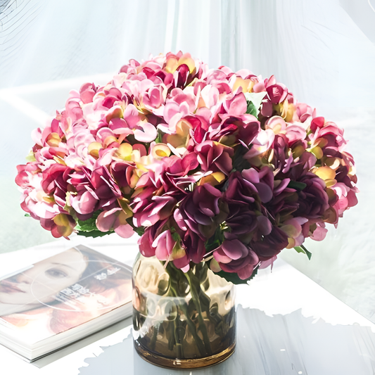 Silk Artificial Hydrangea Bouquet | Floral Arrangements | NordicAbode.com