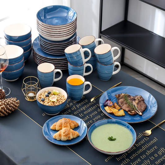 Bella 40-Piece Porcelain Dinnerware Set | Dinnerware | NordicAbode.com