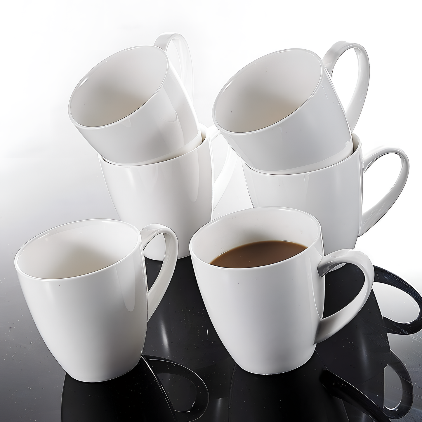 Monica Ivory White Porcelain Cups | Tableware | NordicAbode.com