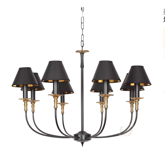 Black Retro Iron LED Chandelier | Lighting | NordicAbode.com