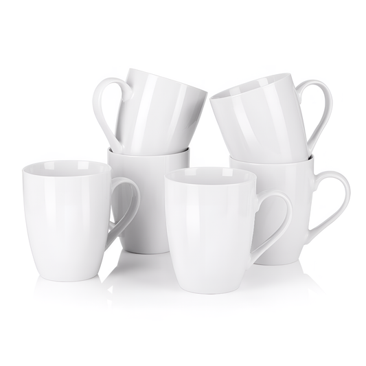 Elisa Ivory White Porcelain Coffee Mug | Tableware | NordicAbode.com