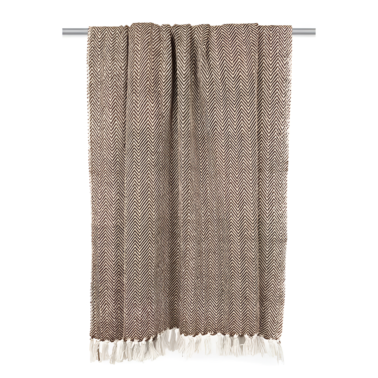 Angeleta 100% Cotton Throw Blanket for Rustic Decor | Textiles | NordicAbode.com