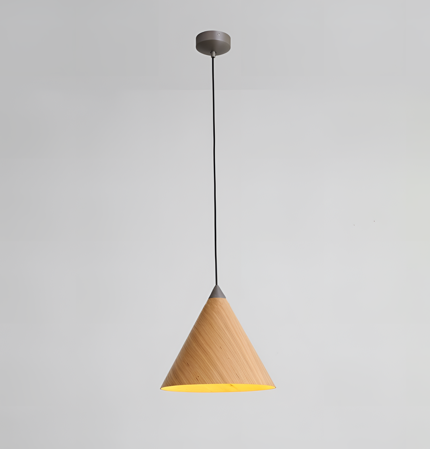 Marie Modern Cone Pendant Lamp - Wood and Aluminum | Lighting | NordicAbode.com