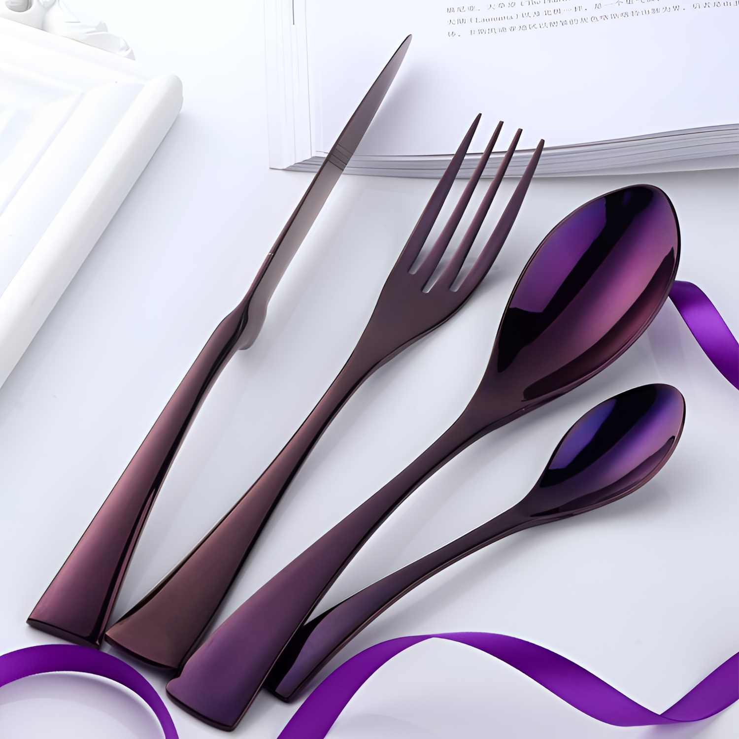 Exquisite Elegant Stainless Steel Cutlery Set | Cutlery | NordicAbode.com