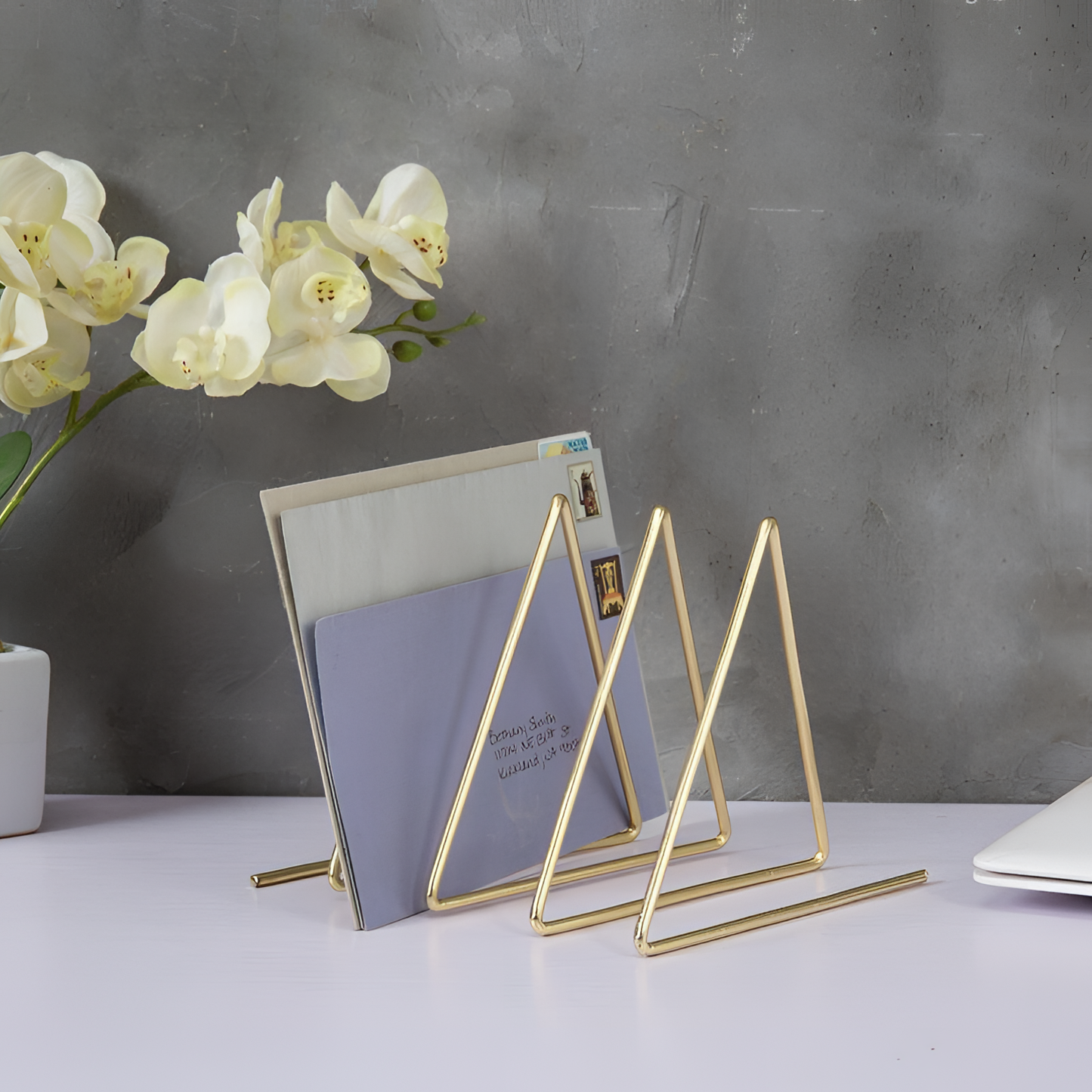 Itepavi Brass-Tone Metal Organizer | Office Storage | NordicAbode.com