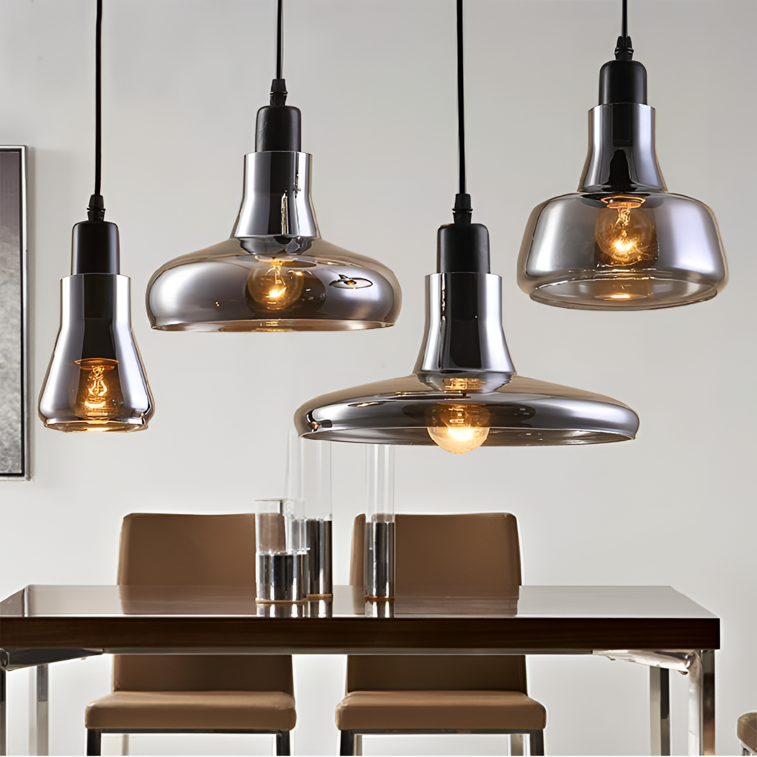 Padua 1-Light Plated Pendant Lamp | Lighting | NordicAbode.com