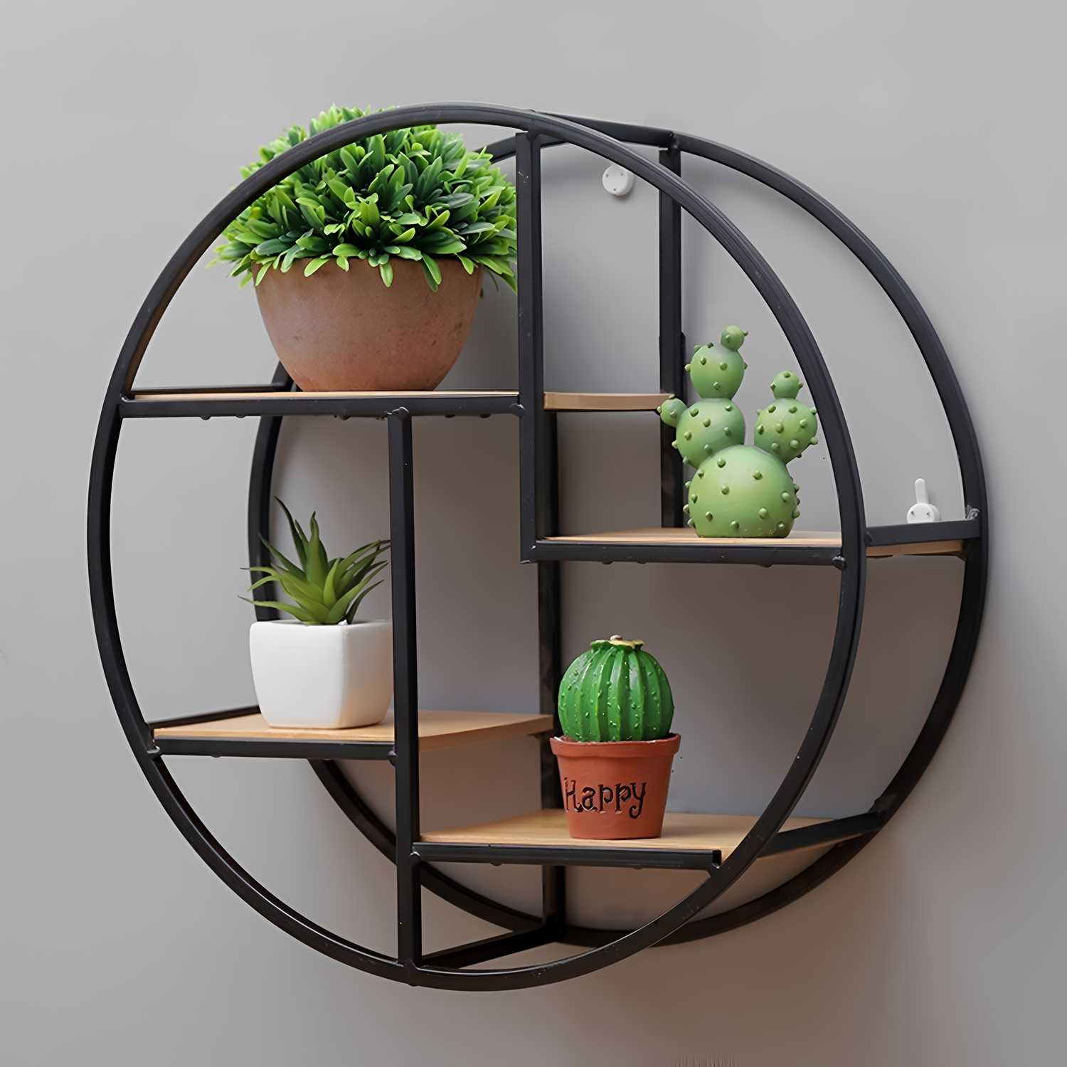 Versu Round Floating Shelf - Four Tiers | Shelving | NordicAbode.com