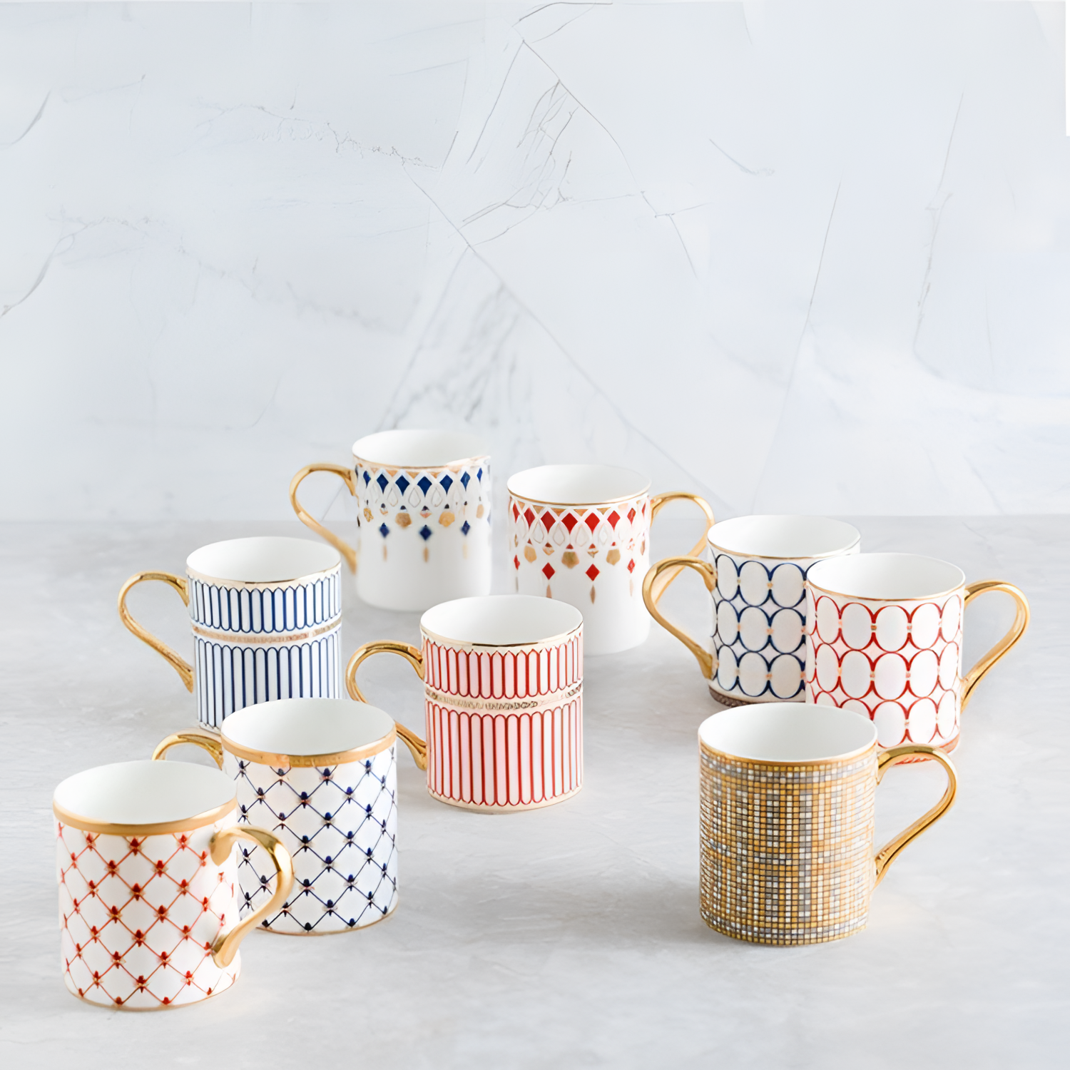 Art Deco Bone China Mug | Mugs | NordicAbode.com