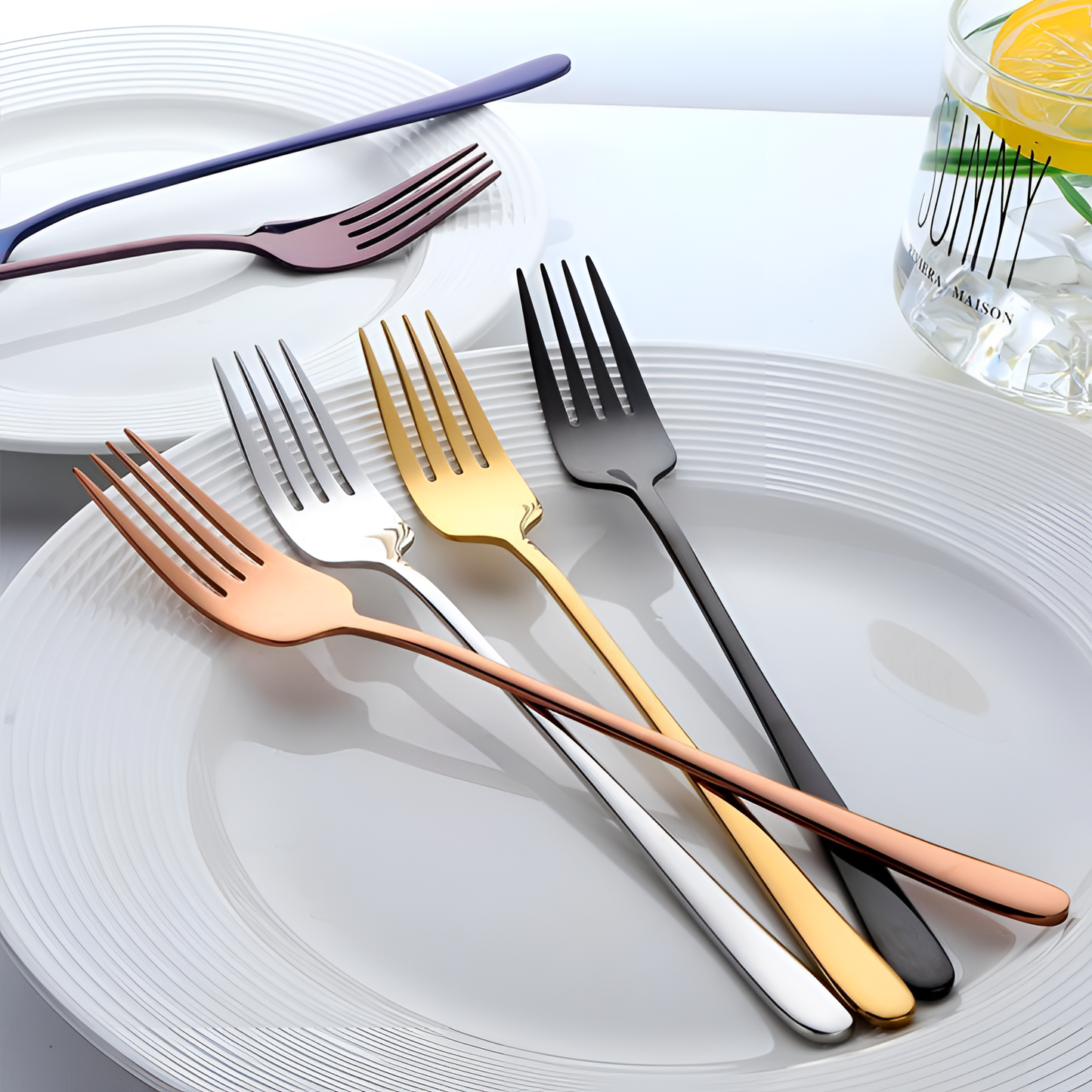 Metal Colorful Stainless Steel Forks | Flatware | NordicAbode.com