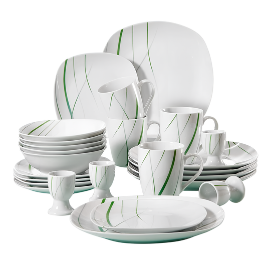 Aviva 20-Piece Porcelain Dinner Set | Dining Collections | NordicAbode.com