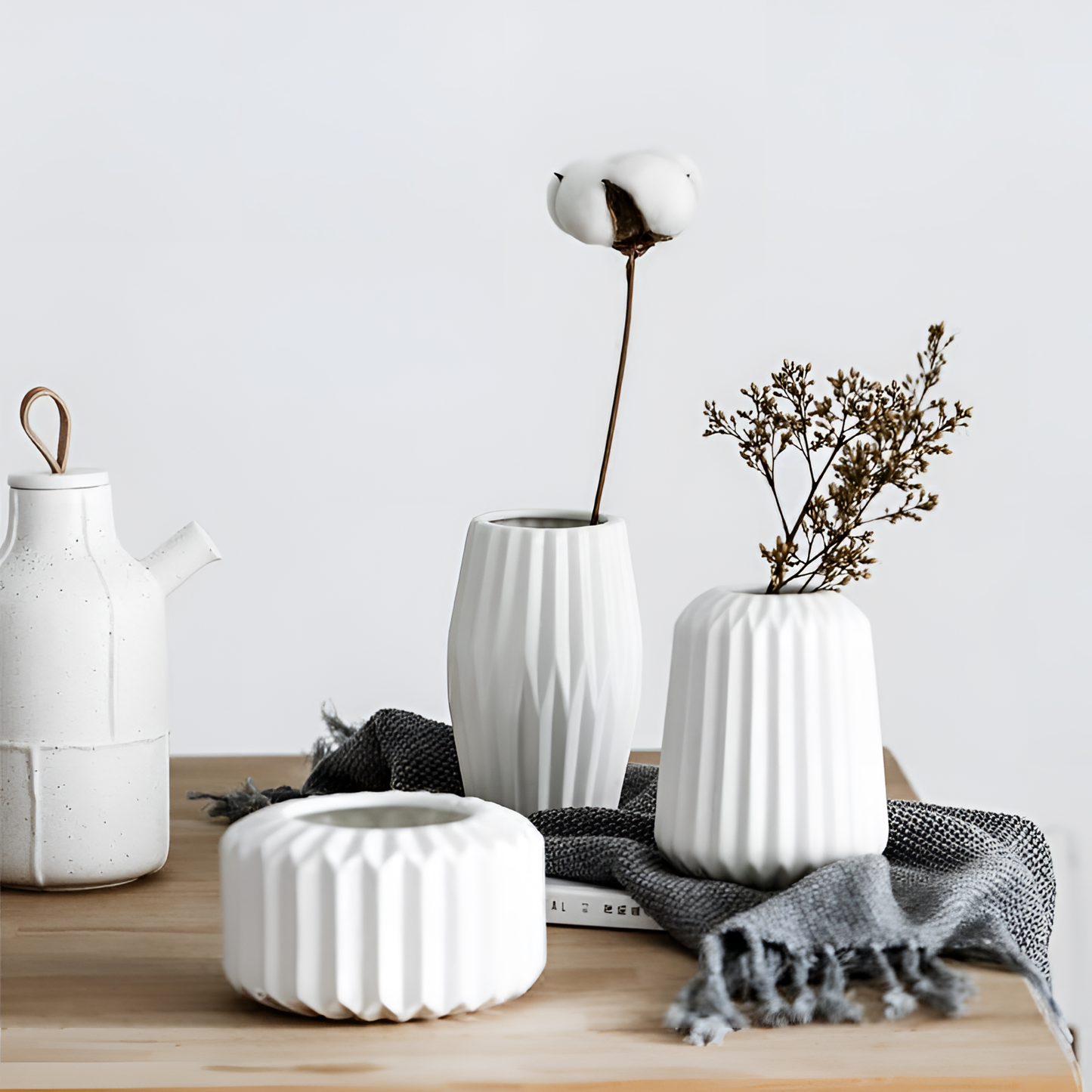 Origami Modern Ceramic Vase Set | Vases | NordicAbode.com