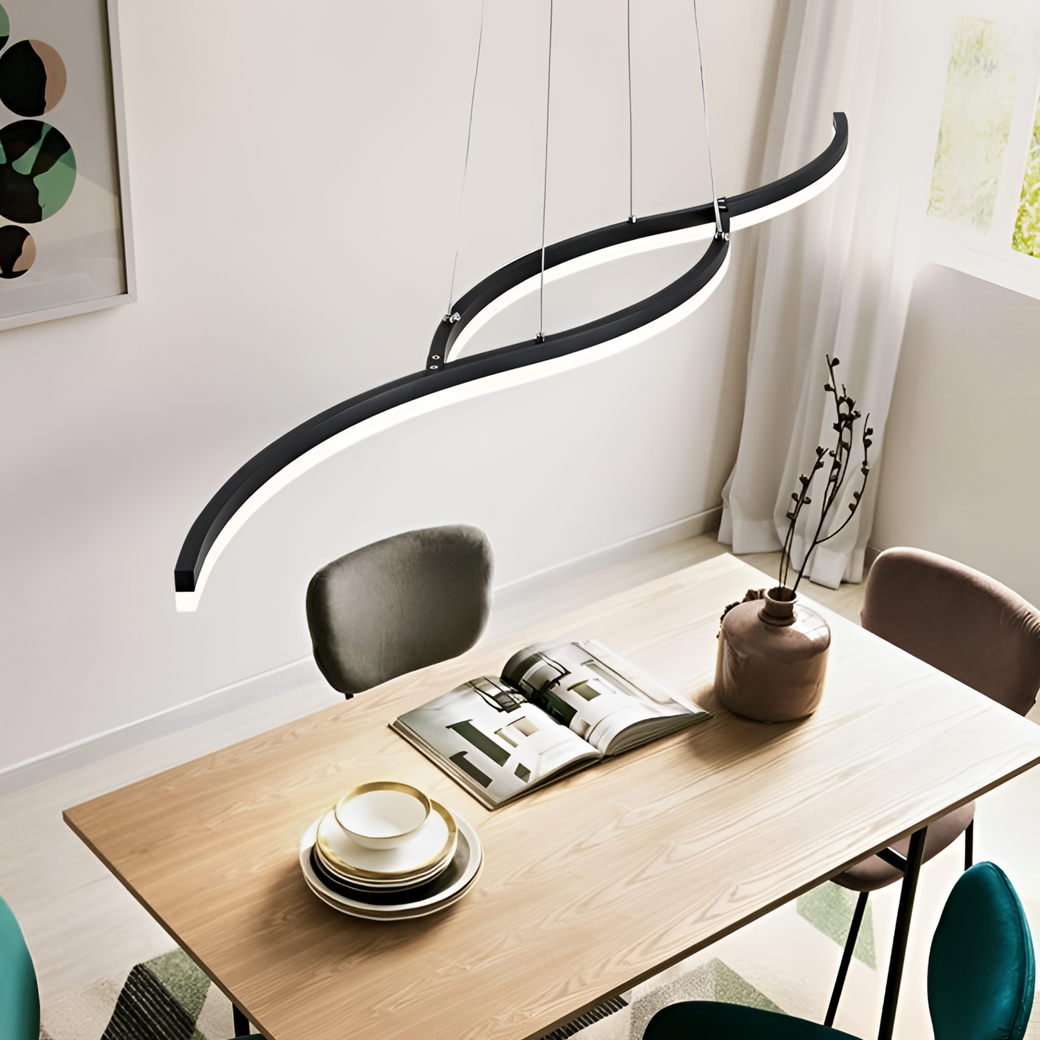 Swerve Luxurious Pendant Light | Lighting | NordicAbode.com