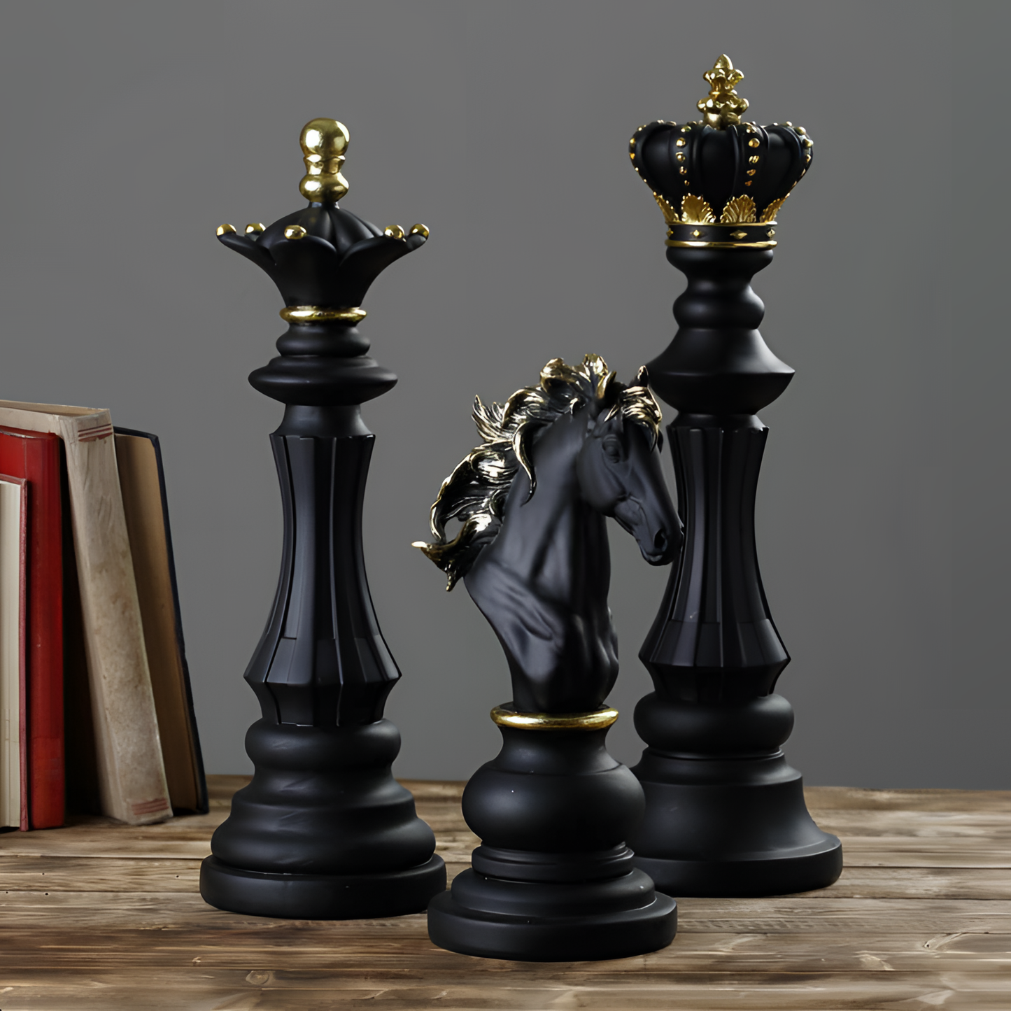 Chess Sculptures - Artisan-Crafted Resin | Sculptures | NordicAbode.com