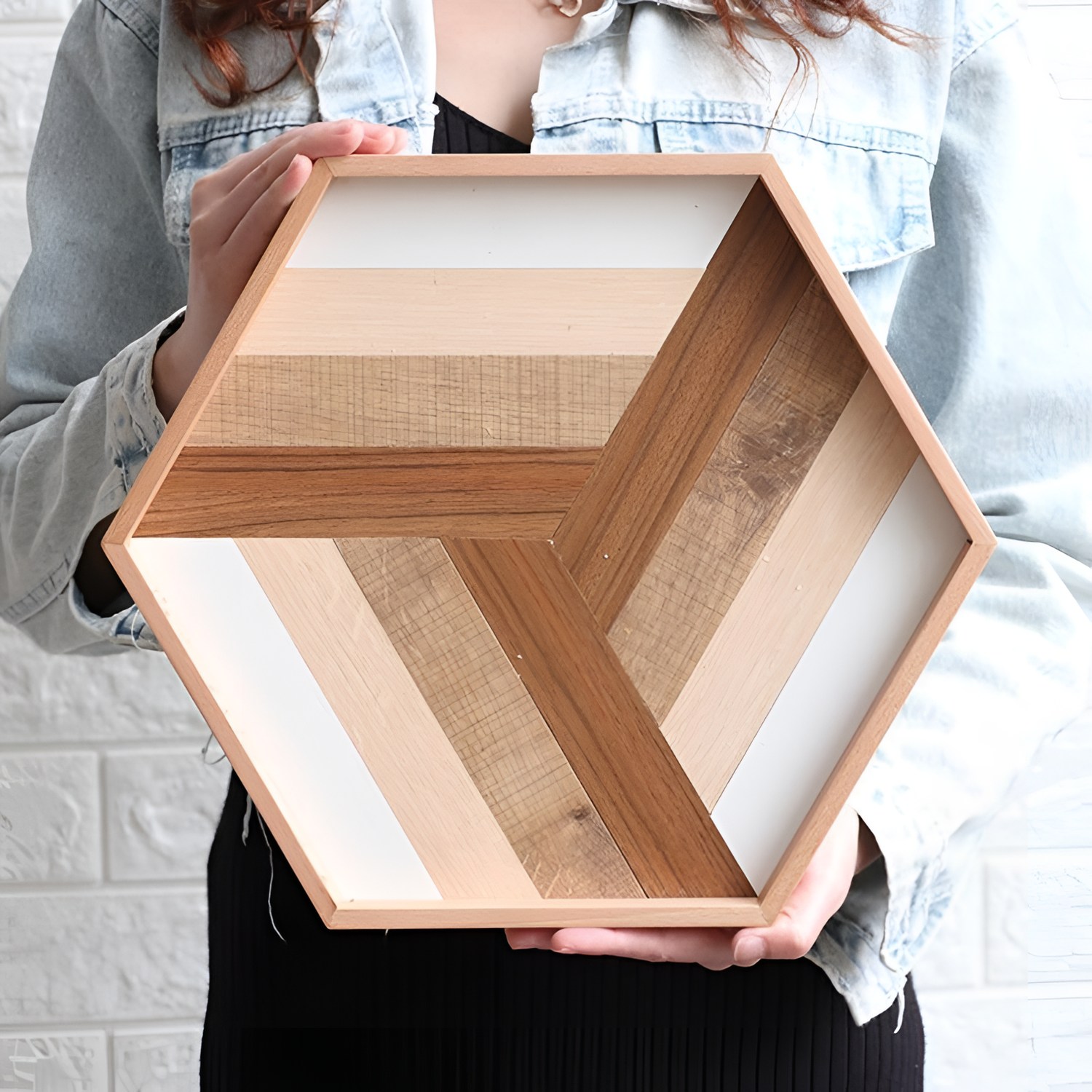 Geometry Wooden Geometry Serving Tray | Serving Trays | NordicAbode.com