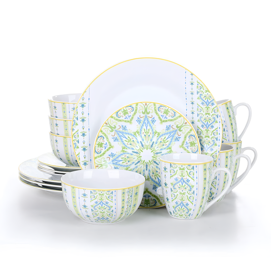 Magda 16-Piece Porcelain Dinnerware Set - MAGDA | Dinnerware | NordicAbode.com