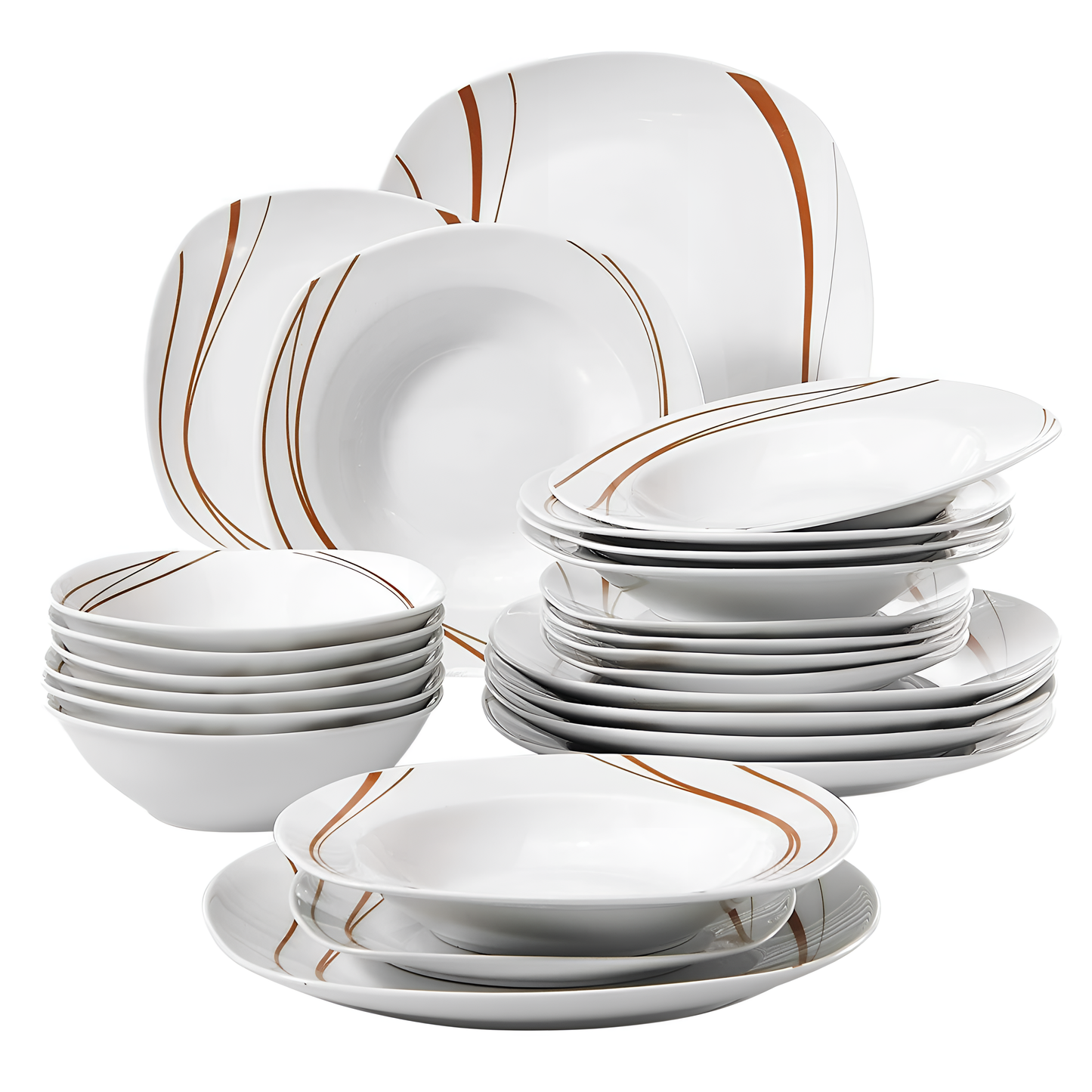 Bonnie Elegant Porcelain Dinnerware Set | Dinnerware | NordicAbode.com