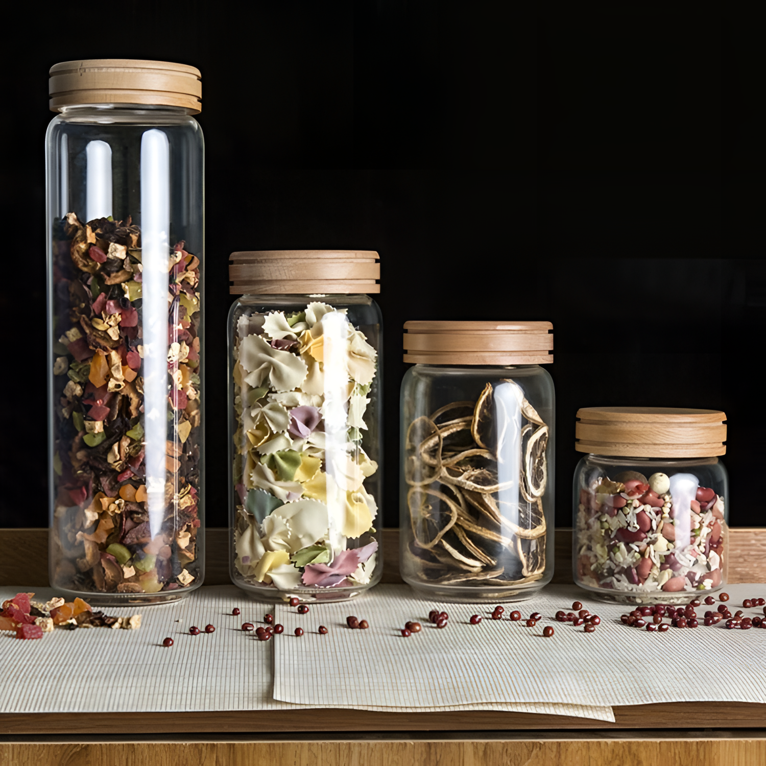 Glass Cork Glass Storage Jars | Storage | NordicAbode.com