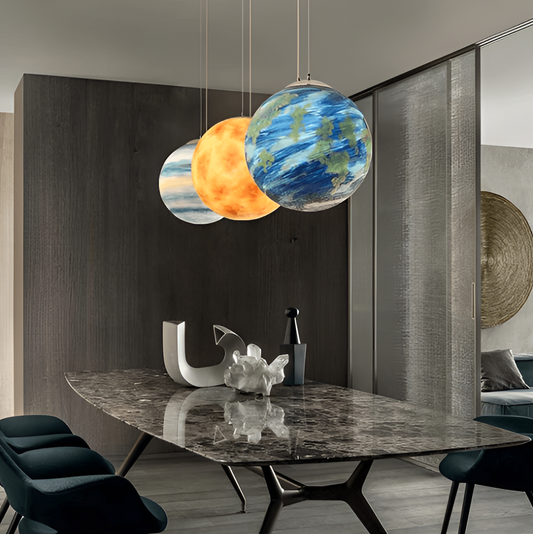 Milky Galaxy Planet Pendant Lamp | Lighting | NordicAbode.com