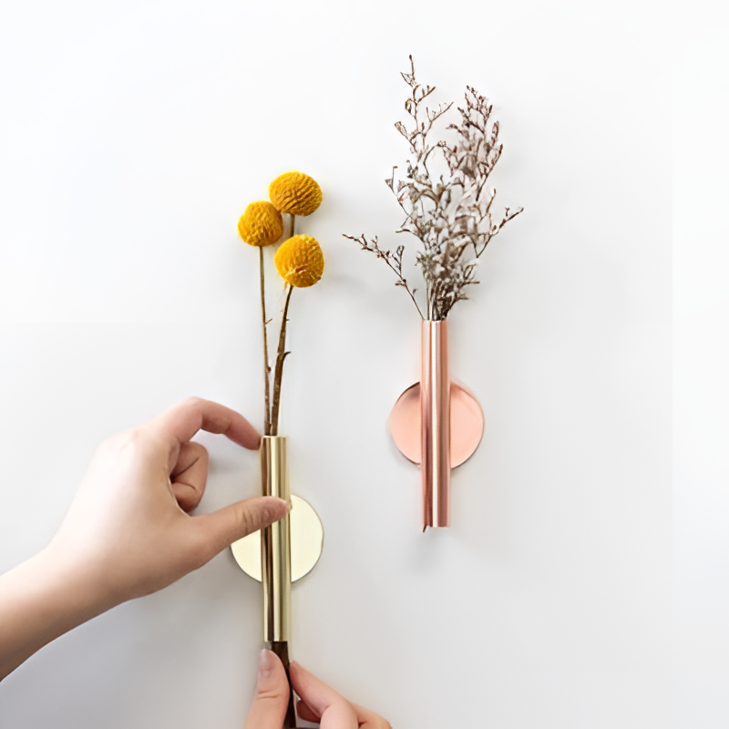 Gold Magnetic Wall Vase - Gold | Vases | NordicAbode.com