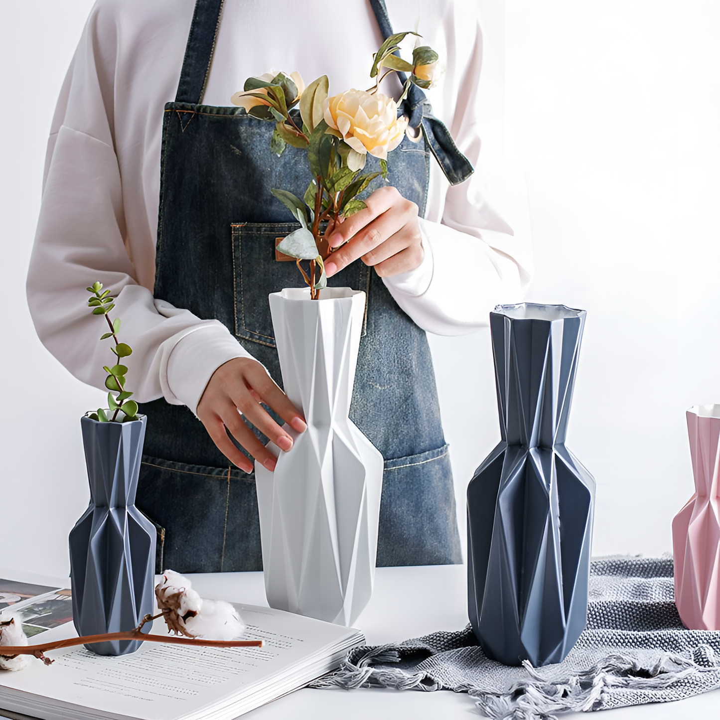 Kami Origami Ceramic Vase - Premium Quality | Vases | NordicAbode.com