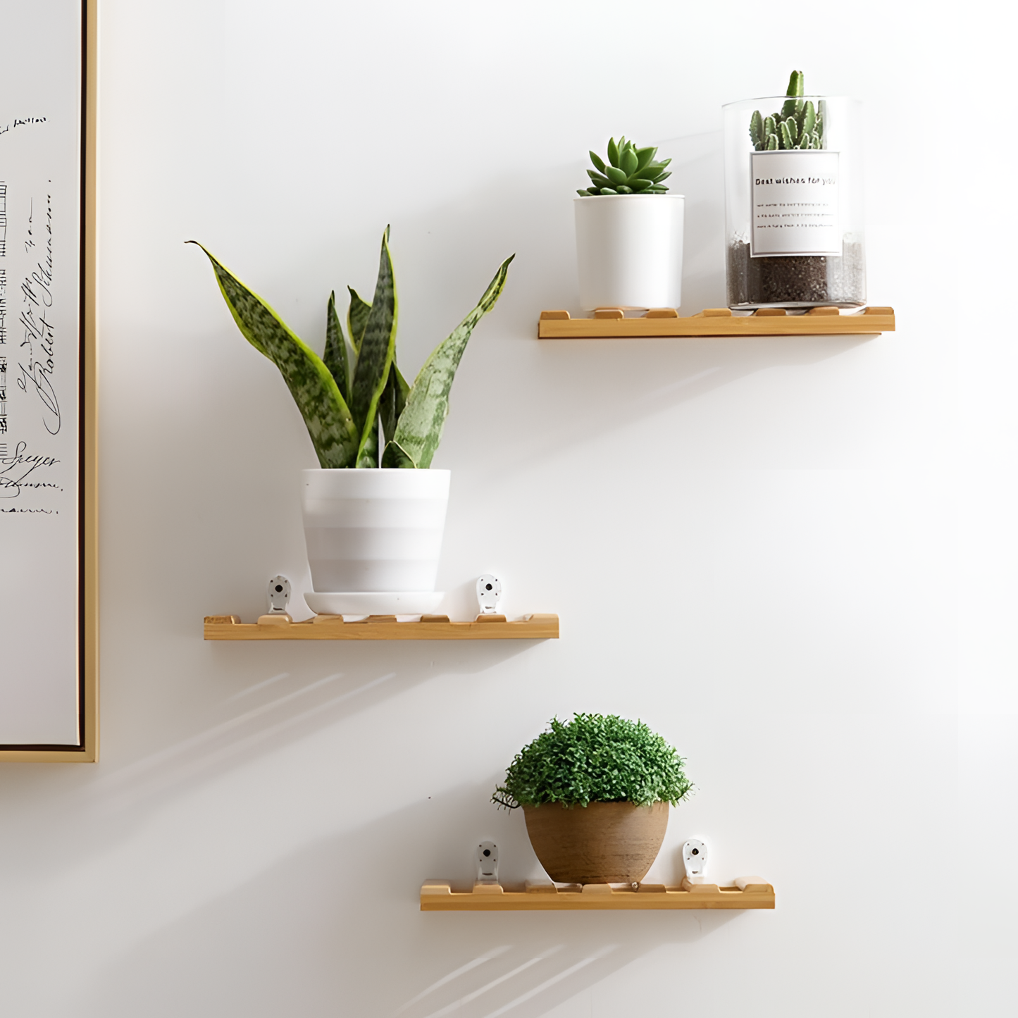 Quis Bamboo Plank Shelf - Decorate in Style | Shelving | NordicAbode.com