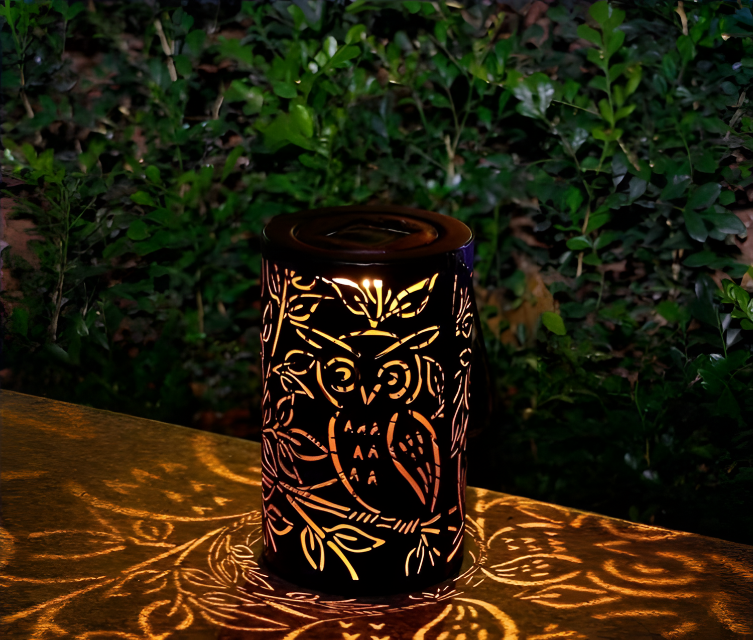 Omar Owl Shadow Cast Lantern - Indoor/Outdoor | Lighting | NordicAbode.com